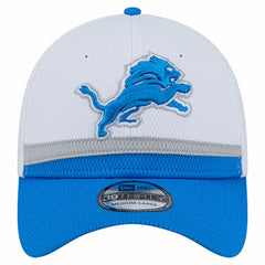 Detroit Lions New Era Dashmark Rays 39THIRTY Flex Hat - White/Blue Hats