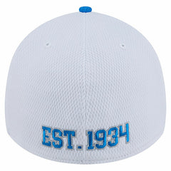 Detroit Lions New Era Dashmark Rays 39THIRTY Flex Hat - White/Blue Hats