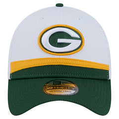Green Bay Packers New Era Dashmark Rays 39THIRTY Flex Hat - White/Green Hats