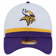 Minnesota Vikings New Era Dashmark Rays 39THIRTY Flex Hat - White/Purple Hats