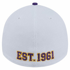 Minnesota Vikings New Era Dashmark Rays 39THIRTY Flex Hat - White/Purple Hats