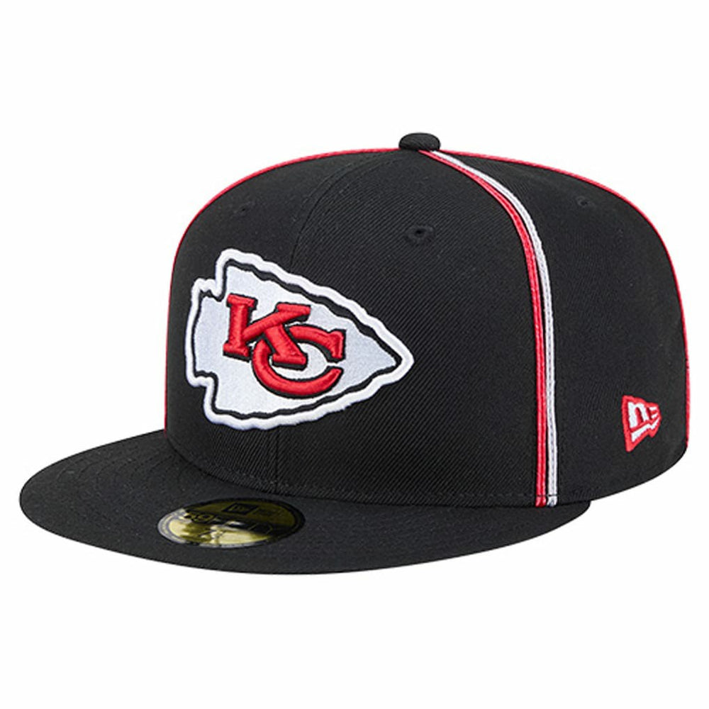 Kansas City Chiefs New Era Soutache 59FIFTY Fitted Hat - Black Hats