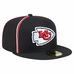 Kansas City Chiefs New Era Soutache 59FIFTY Fitted Hat - Black Hats