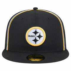 Pittsburgh Steelers New Era Soutache 59FIFTY Fitted Hat - Black Hats