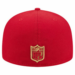 San Francisco 49ers New Era Group Chat 59FIFTY Fitted Hat - Scarlet Hats