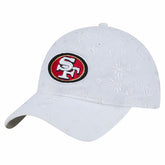 San Francisco 49ers New Era Women's Floral 9TWENTY Adjustable Hat - White Hats