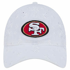 San Francisco 49ers New Era Women's Floral 9TWENTY Adjustable Hat - White Hats