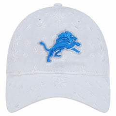 Detroit Lions New Era Women's Floral 9TWENTY Adjustable Hat - White Hats