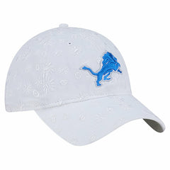 Detroit Lions New Era Women's Floral 9TWENTY Adjustable Hat - White Hats