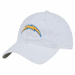 Los Angeles Chargers New Era Women's Floral 9TWENTY Adjustable Hat - White Hats
