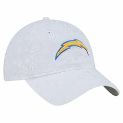 Los Angeles Chargers New Era Women's Floral 9TWENTY Adjustable Hat - White Hats