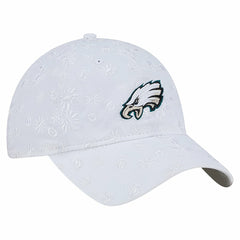 Philadelphia Eagles New Era Women's Floral 9TWENTY Adjustable Hat - White Hats