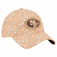 San Francisco 49ers New Era Women's Floral 9TWENTY Adjustable Hat - Tan Hats