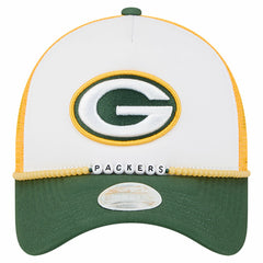 Green Bay Packers New Era Women's Friendship Bracelet 9FORTY Adjustable Hat - White/Green Hats