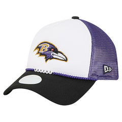 Baltimore Ravens New Era Women's Friendship Bracelet 9FORTY Adjustable Hat - White/Black Hats