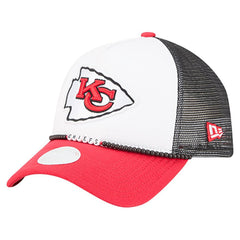 Kansas City Chiefs New Era Women's Friendship Bracelet 9FORTY Adjustable Hat - White/Red Hats