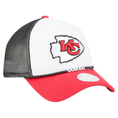Kansas City Chiefs New Era Women's Friendship Bracelet 9FORTY Adjustable Hat - White/Red Hats