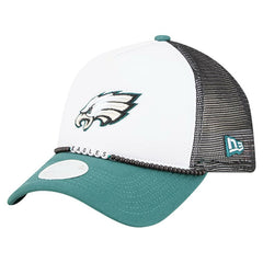 Philadelphia Eagles New Era Women's Friendship Bracelet 9FORTY Adjustable Hat - White/Midnight Green Hats
