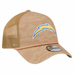 Los Angeles Chargers New Era Wheat Camo 9FORTY Adjustable Hat - Tan Hats