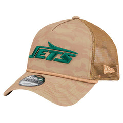 New York Jets New Era Wheat Camo 9FORTY Adjustable Hat - Tan Hats
