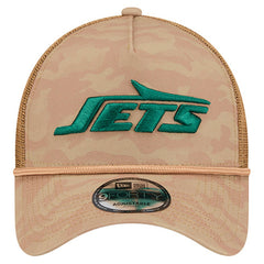 New York Jets New Era Wheat Camo 9FORTY Adjustable Hat - Tan Hats