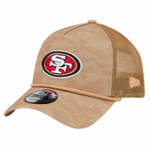 San Francisco 49ers New Era Wheat Camo 9FORTY Adjustable Hat - Tan Hats