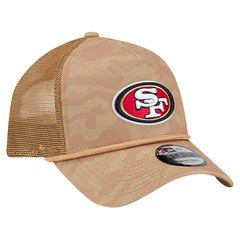 San Francisco 49ers New Era Wheat Camo 9FORTY Adjustable Hat - Tan Hats
