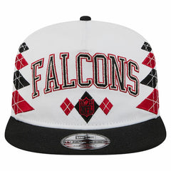 Atlanta Falcons New Era Argyle 19TWENTY Adjustable Hat - White Hats