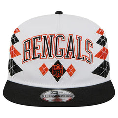 Cincinnati Bengals New Era Argyle 19TWENTY Adjustable Hat - White Hats