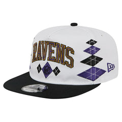 Baltimore Ravens New Era Argyle 19TWENTY Adjustable Hat - White Hats