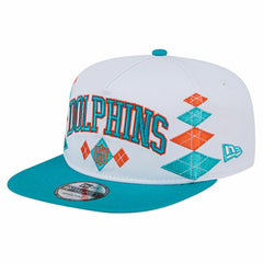 Miami Dolphins New Era Argyle 19TWENTY Adjustable Hat - White Hats