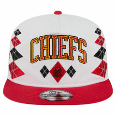 Kansas City Chiefs New Era Argyle 19TWENTY Adjustable Hat - White Hats