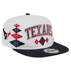 Houston Texans New Era Argyle 19TWENTY Adjustable Hat - White Hats