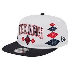 Houston Texans New Era Argyle 19TWENTY Adjustable Hat - White Hats