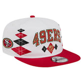 San Francisco 49ers New Era Argyle 19TWENTY Adjustable Hat - White Hats