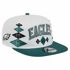 Philadelphia Eagles New Era Argyle 19TWENTY Adjustable Hat - White Hats