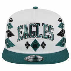 Philadelphia Eagles New Era Argyle 19TWENTY Adjustable Hat - White Hats