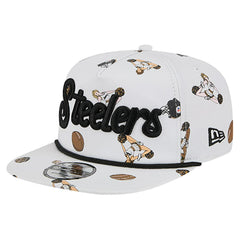 Pittsburgh Steelers New Era Team Cheer 19TWENTY Snapback Hat - White Hats