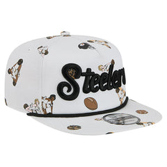 Pittsburgh Steelers New Era Team Cheer 19TWENTY Snapback Hat - White Hats