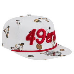 San Francisco 49ers New Era Team Cheer 19TWENTY Snapback Hat - White Hats