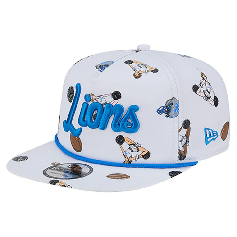 Detroit Lions New Era Team Cheer 19TWENTY Snapback Hat - White Hats