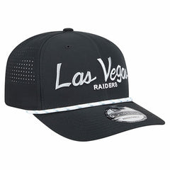 Las Vegas Raiders New Era Script 9SEVENTY Adjustable Hat - Black Hats