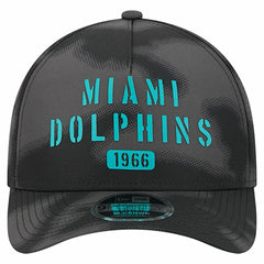 Miami Dolphins New Era Halftone Camo 9FORTY Hat - Gray Hats