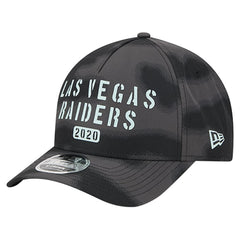 Las Vegas Raiders New Era Halftone Camo 9FORTY Hat - Gray Hats