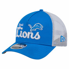 Detroit Lions New Era Side Lines 9FORTY Adjustable Hat - Blue Hats