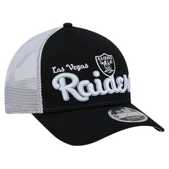 Las Vegas Raiders New Era Side Lines 9FORTY Adjustable Hat - Black Hats