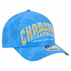 Los Angeles Chargers New Era Tie Dye Fade 9Forty M-Crown A-Frame Adjustable Hat - Powder Blue Hats