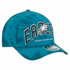Philadelphia Eagles New Era Tie Dye Fade 9Forty M-Crown A-Frame Adjustable Hat - Midnight Green Hats