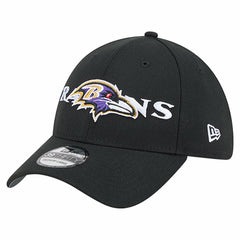 Baltimore Ravens New Era Overlap Logo 39THIRTY Stretch Fit Hat - Black Hats