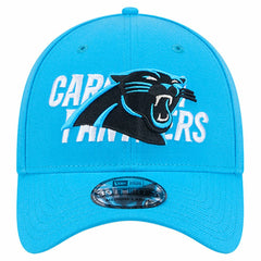 Carolina Panthers New Era Overlap Logo 39THIRTY Stretch Fit Hat - Blue Hats